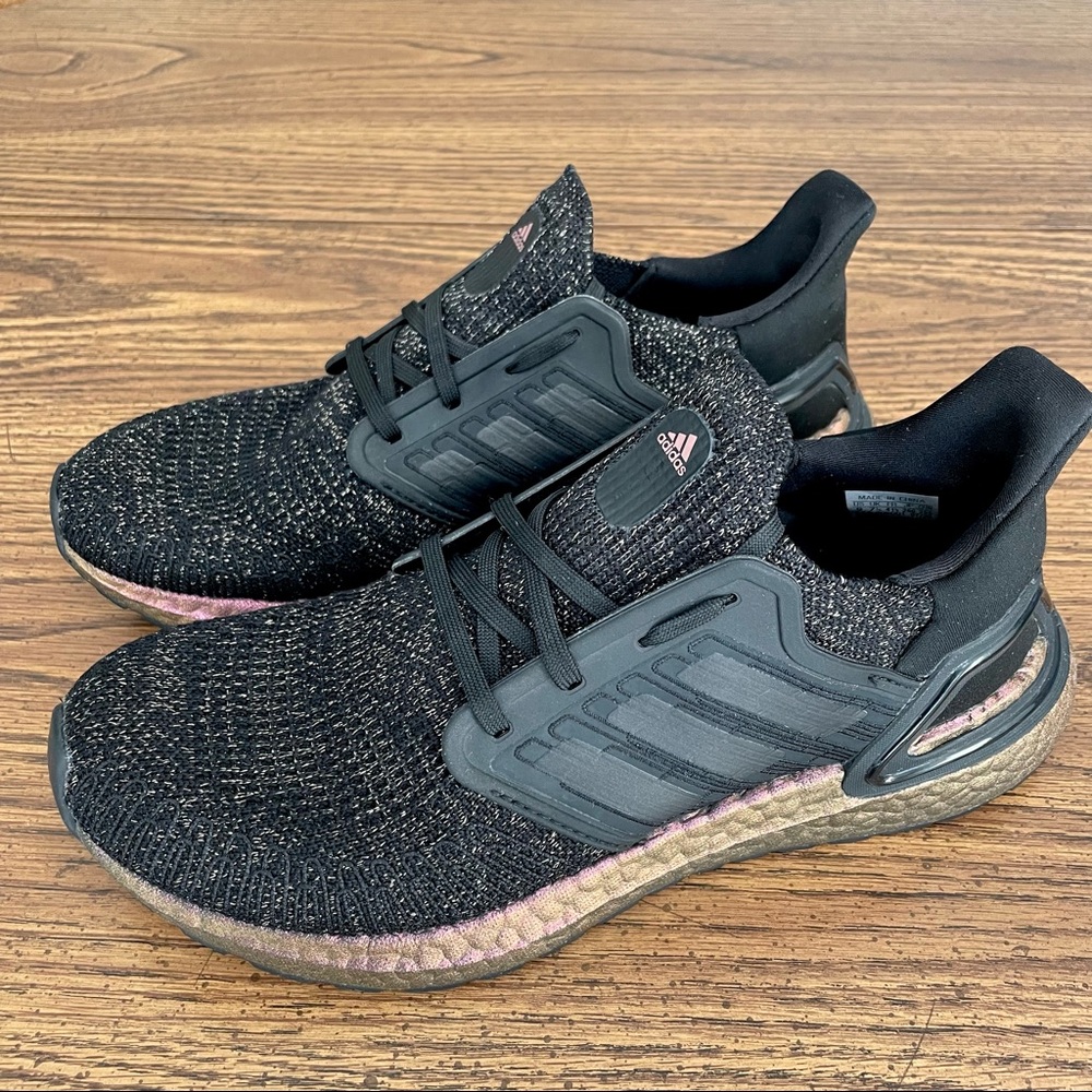 Womens Adidas UltraBoost 20 'Black Signal Pink'